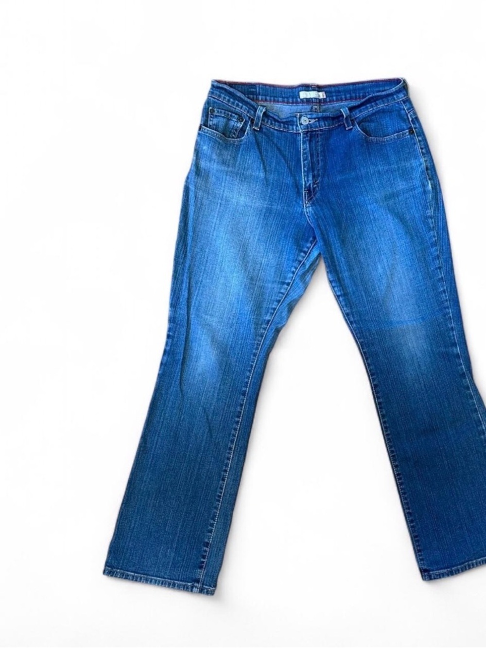 Y2K 2008 Levi's 550 Womens Relaxed Bootcut Jeans Medium Wash Blue Denim Size 10S - Picture 2 of 8